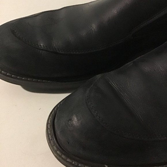 ECCO MEN'S VITRUS lll LEATHER MOC SLIP ON LOAFERS BLACK 11-NICE! - Picture 8 of 10